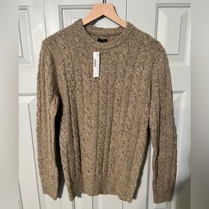 J Crew Men’s size XS Recycled Wool Cable-Knit Sweater